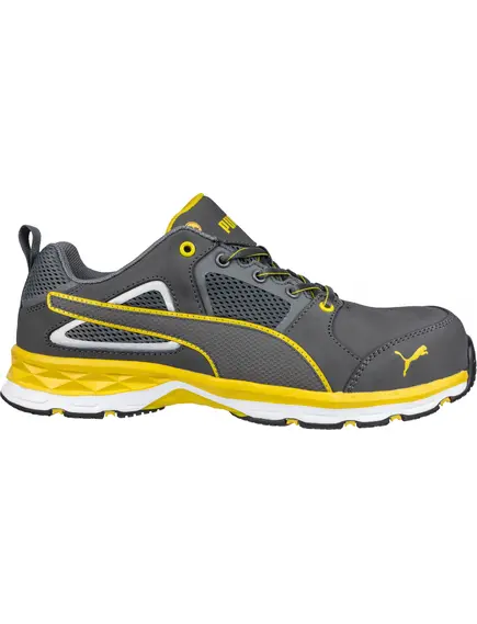 Puma Pace 2.0 Yellow low S1P ESD HRO SRC munkavédelmi cipő - szürke/sárga - 40, Szín: szürke/sárga, Méret: 40