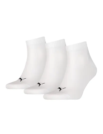 Puma unisex zokni - 3pár/csomag - fehér - 47/49, Szín: fehér, Méret: 47/49
