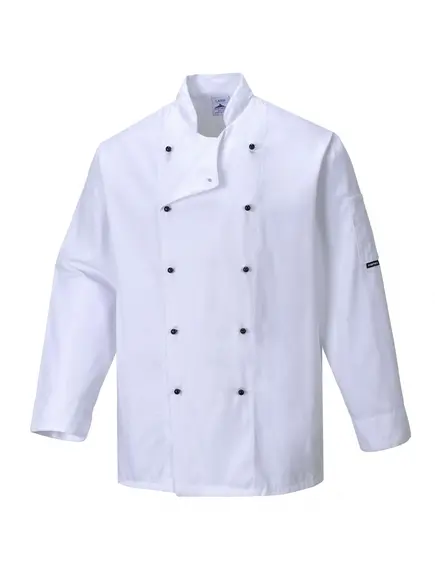 C834 - Somerset séf kabát - fehér - 4XL, Szín: fehér, Méret: 4XL