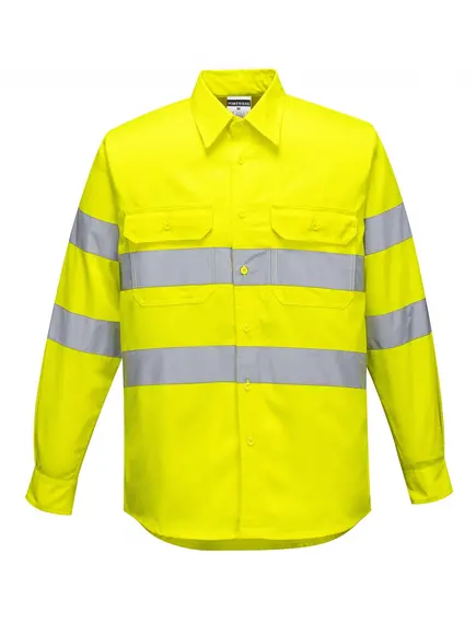 E044 - Jól láthatósági ing - sárga - S, Szín: sárga, Méret: S