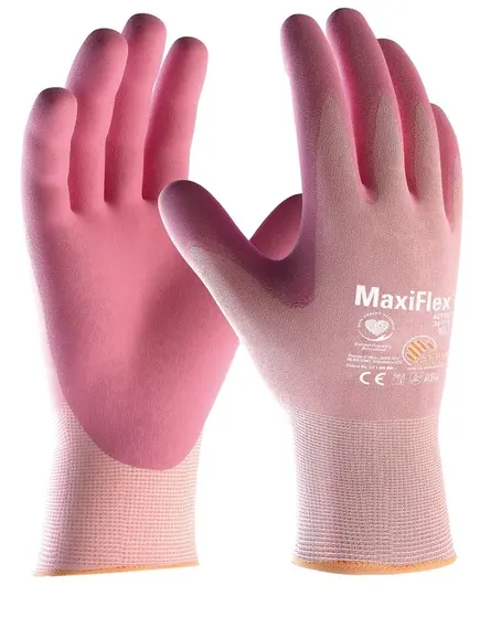 ATG MaxiFlex Active mártott bliszteres kesztyű 34-814 - pink - 8/M, Szín: pink, Méret: 8/M