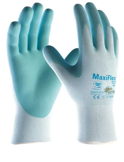 ATG Maxiflex Active mártott kesztyű - 34-824 - kék - 10/XL, Szín: kék, Méret: 10/XL