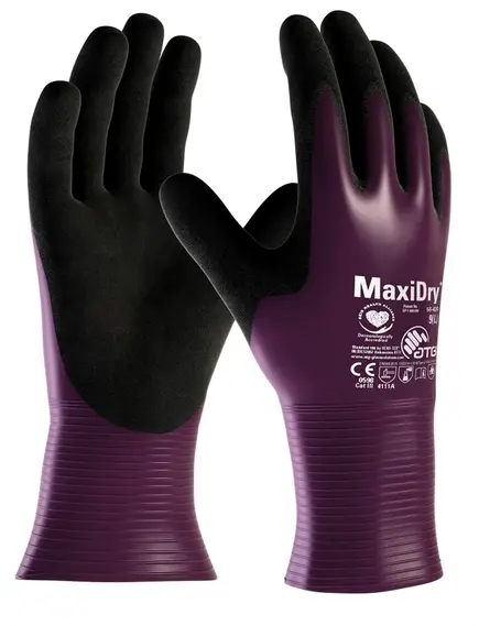 ATG MaxiDry védőkesztyű - 56-426 - fekete - 10/XL, Szín: fekete, Méret: 10/XL