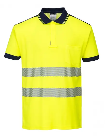 T180 - Jól láthatósági Vision pólóing - sárga - S, Szín: sárga, Méret: S