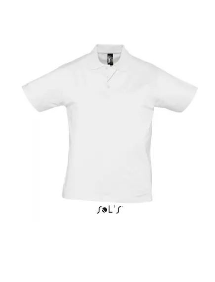 SOL S Prescott férfi galléros póló - fehér - L, Szín: fehér, Méret: L