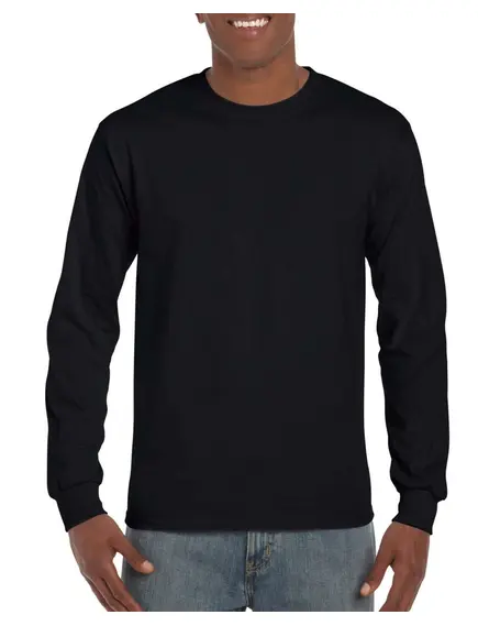 Gildan Hammer hosszú újjú póló - fekete - S, Szín: fekete, Méret: S