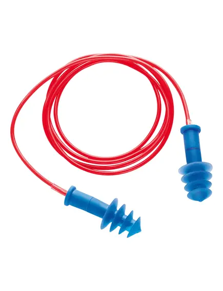 BLU power zsinóros füldugó (200 pár) - piros/kék - uni, Szín: piros/kék, Méret: uni