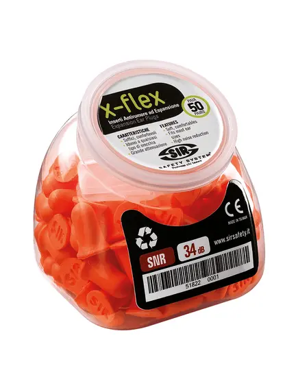 X-Flex füldugó (50 pár) - narancs - uni, Szín: narancs, Méret: uni