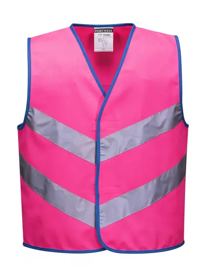 JN15 - Junior Colour Bright mellény - pink - S, Szín: pink, Méret: S