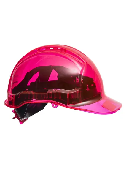PV60 - Peak View Plus gyorsbeállítós, átlátszó védősisak, szellőző - pink - egy méret, Szín: pink, Méret: Egy méret