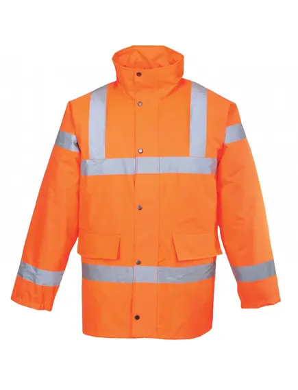 RT30 - Jól láthatósági kabát vasúti dolgozók részére - narancs - S, Szín: narancs, Méret: S
