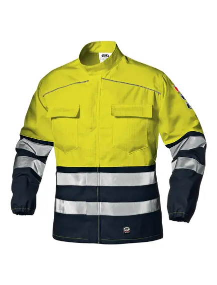 Supertech kabát - sárga/kék - 48, Szín: sárga/kék, Méret: 48