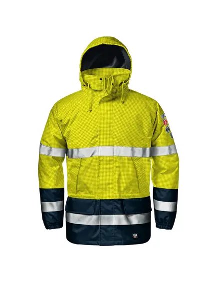 MICROLINES kabát - sárga/kék - XL, Szín: sárga/kék, Méret: XL