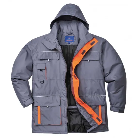 TX30 - Texo Contrast kabát - szürke - XXL, Szín: szürke, Méret: XXL