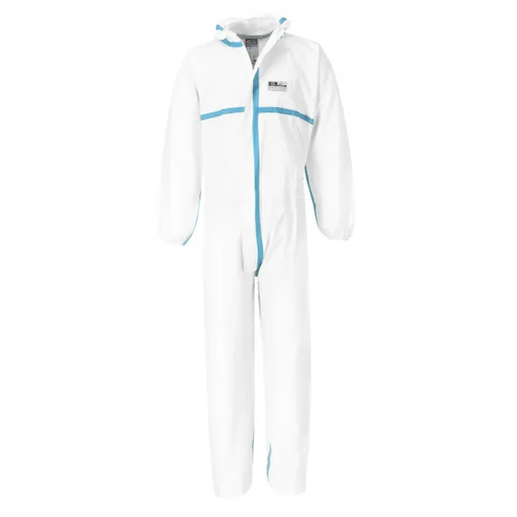 ST60 - Biztex Microporous 4/5/6 overál - fehér - XXL, Szín: fehér, Méret: XXL