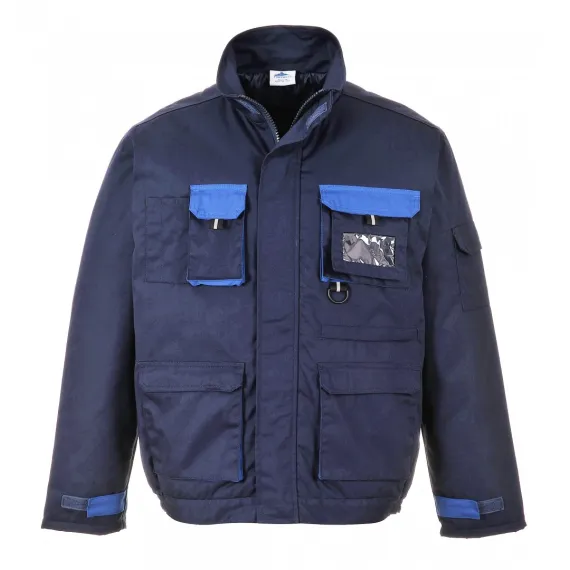 TX18 - Texo Contrast bélelt munkáskabát - tengerészkék - XXL, Szín: tengerészkék, Méret: XXL