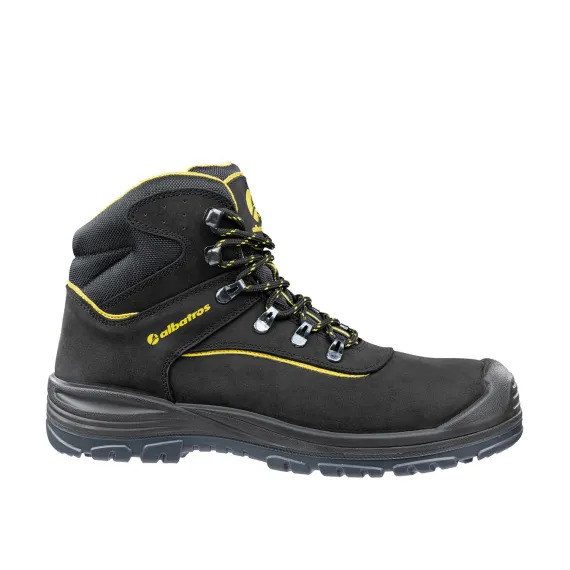Albatros Gravel Mid S3 SRC munkavédelmi bakancs - 45 - fekete/sárga, Szín: fekete/sárga, Méret: 45