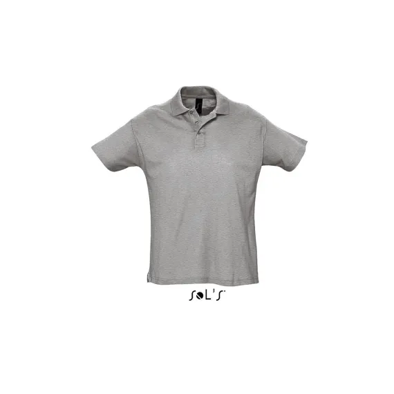 SOL S galléros póló - XXL - Grey Melange, Szín: Grey Melange, Méret: XXL