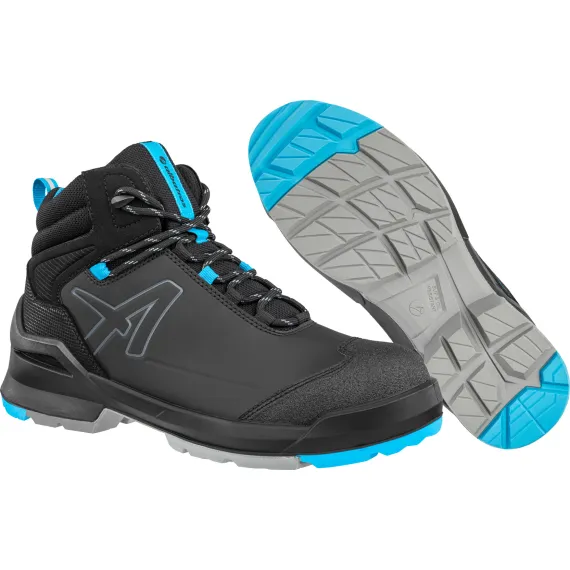 Albatros Taraval Black/Blue Mid S3L ESD FO SR munkavédelmi bakancs - 49 - fekete/kék, Szín: fekete/kék, Méret: 49