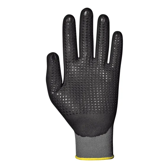 Sir Safety System Innoflex pöttyözött nylon/nitril 3/4 mártott kesztyű - 08/M - fekete, Szín: fekete, Méret: 08/M