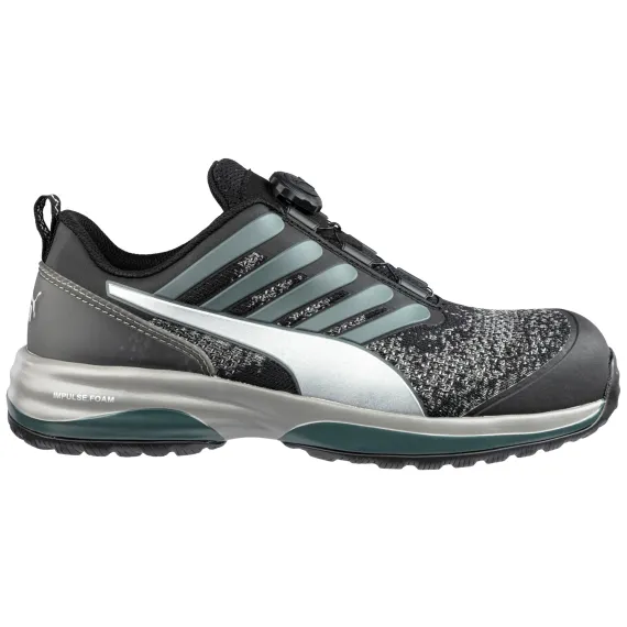 Puma Charge Black Disc Low S1P ESD HRO SRC munkavédelmi cipő - 40 - fekete, Szín: fekete, Méret: 40