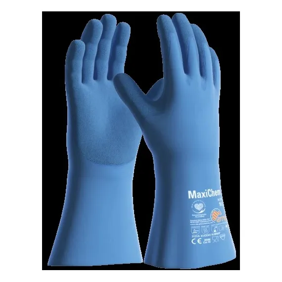 ATG MaxiChem vegy- és olajálló védőkesztyű -76-730 - 11/XXL - kék, Szín: kék, Méret: 11/XXL