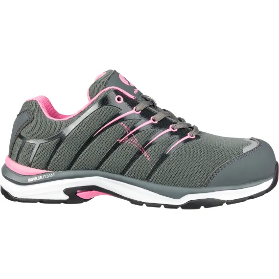 Albatros Twist Pink Wns Low S1P ESD HRO SRC női munkavédelmi cipő - 36 - szürke/rózsaszín, Szín: szürke/rózsaszín, Méret: 36
