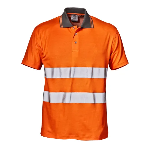 Sir Safety System MISTRAL jól láthatósági galléros póló - 3XL - narancs, Szín: narancs, Méret: 3XL