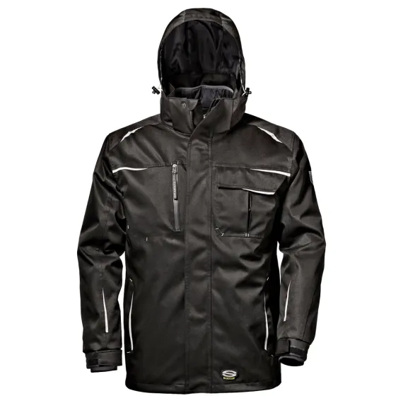 Sir Safety System TRIAL kabát - 4XL - fekete, Szín: fekete, Méret: 4XL