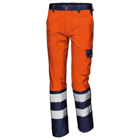 Sir Safety System MISTRAL jól láthatósági nadrág - 58 - narancs/kék, Szín: narancs/kék, Méret: 58