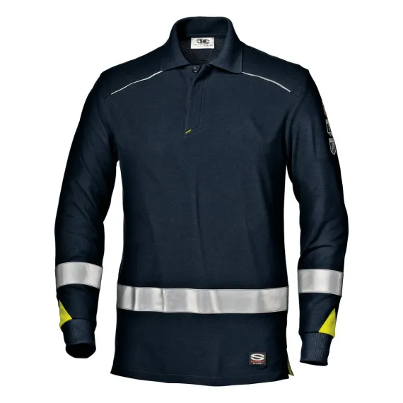 Sir Safety System CARLOS multinorm hosszú ujjú pólóing - XL - tengerészkék, Szín: tengerészkék, Méret: XL