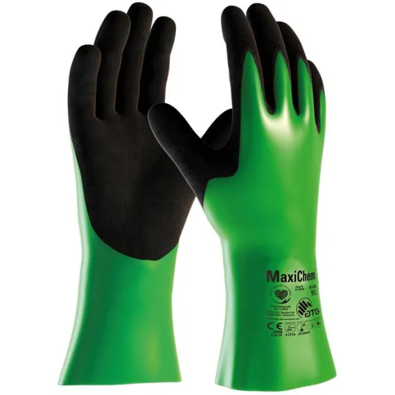 ATG MaxiChem nitril mártott olajálló védőkesztyű - 56-635 - 09/L