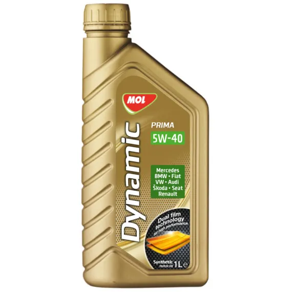 MOL Dynamic Prima 5W-40 1L motorolaj