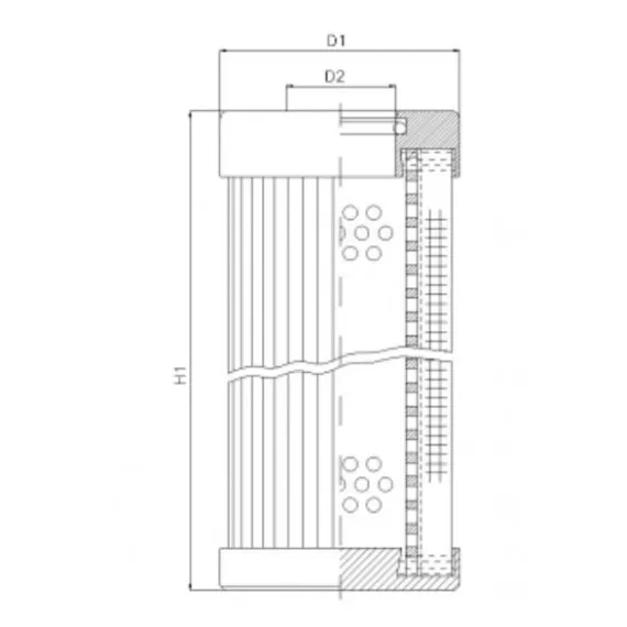 Filtrec D112T60B hidraulika szűrő