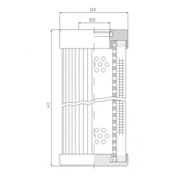 Filtrec D110T10B hidraulika szűrő