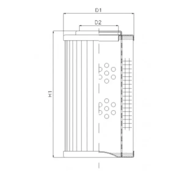 Filtrec D112T125A hidraulika szűrő