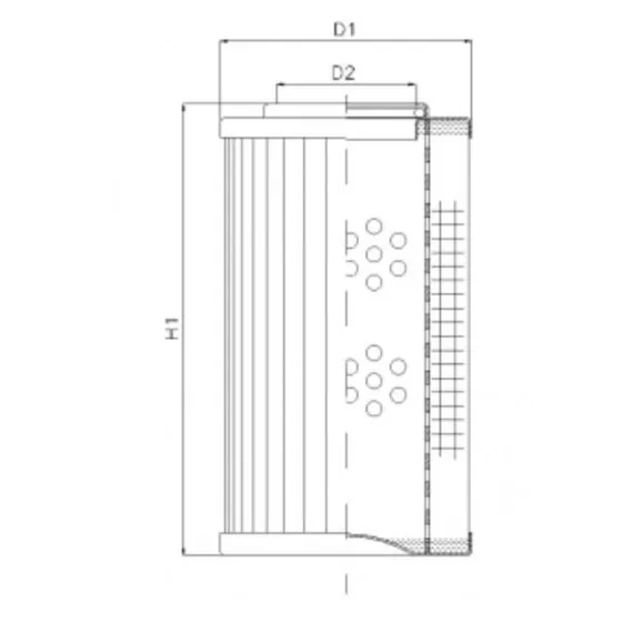 Filtrec D123C25A hidraulika szűrő
