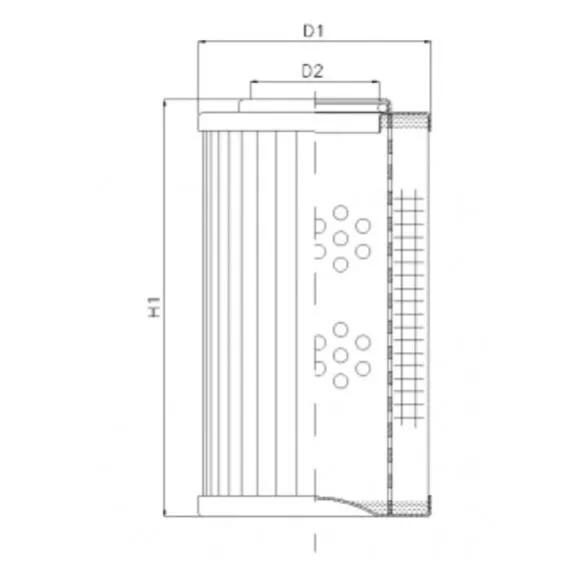 Filtrec D122T125A hidraulika szűrő