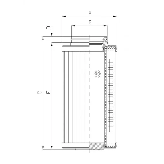 Filtrec D731G25B hidraulika szűrő