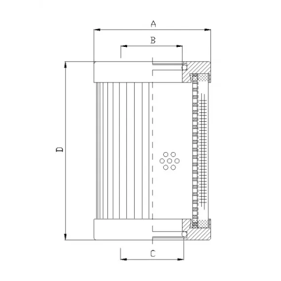 Filtrec D660G10B hidraulika szűrő