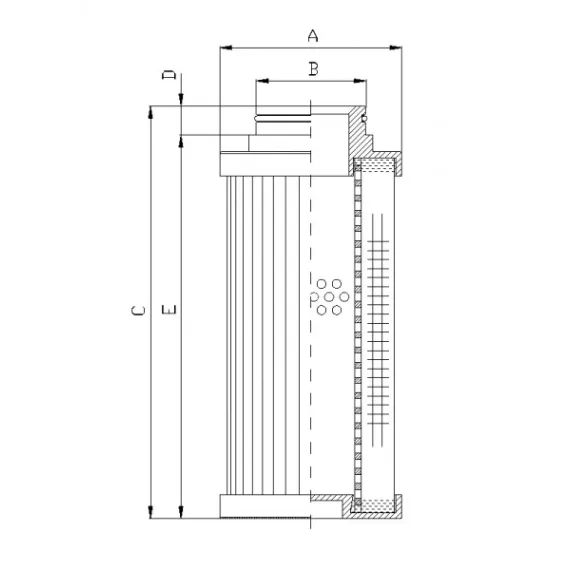 Filtrec D771G25B hidraulika szűrő