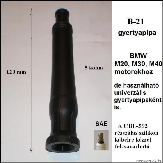 GYERTYAPIPA EGYENES GUMIS HOSSZÚ