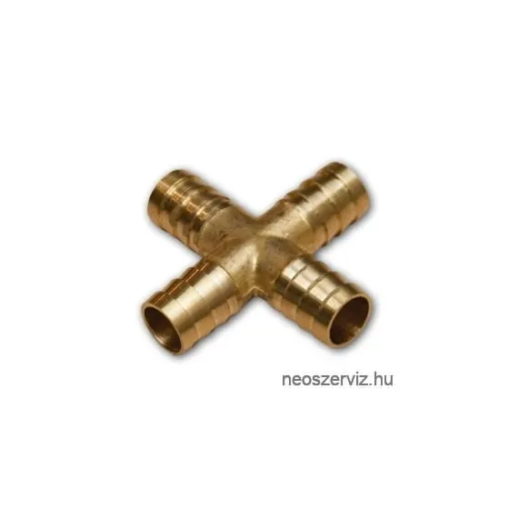 TOLDÓCSŐ RÉZ "+" ELÁGAZÁSOS átm: 8mm