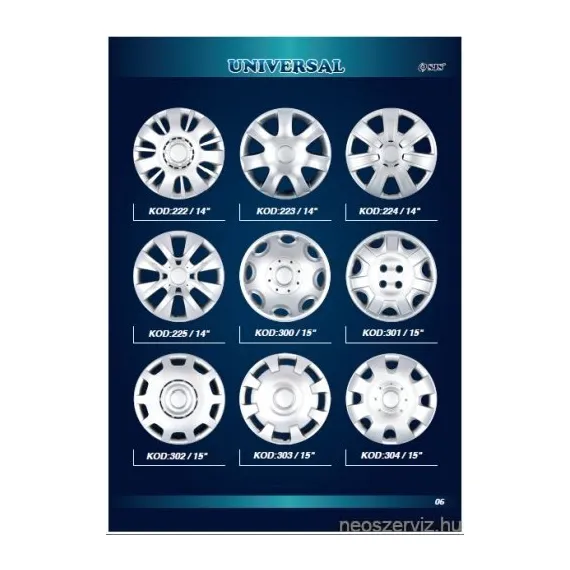 DOBOZOS 15" VW,OPEL,SUZUKI,FORD,RENAULT