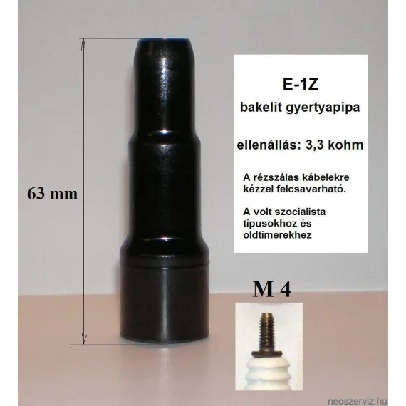 GYERTYAPIPA EGYENES MÜA. E-1Z