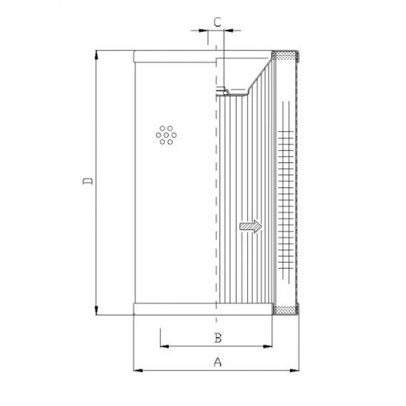 Filtrec R744G10 hidraulika szűrő