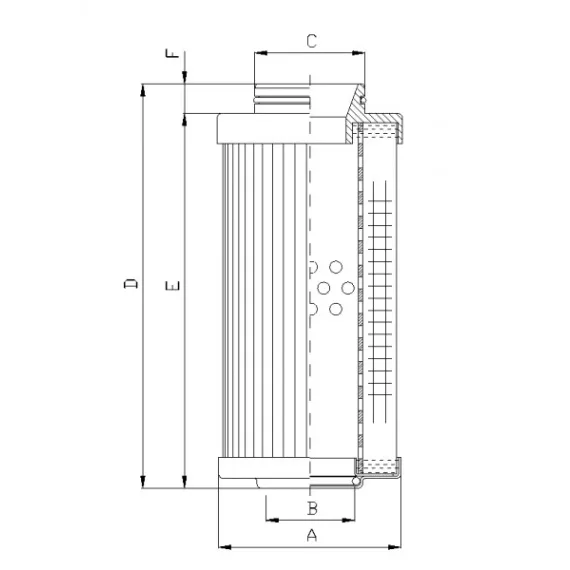 Filtrec R531C25 hidraulika szűrő