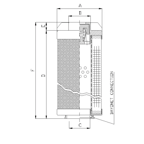 Filtrec RHR480G10B/2 hidraulika szűrő