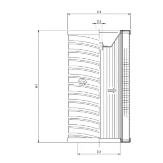 Filtrec R723G25 hidraulika szűrő