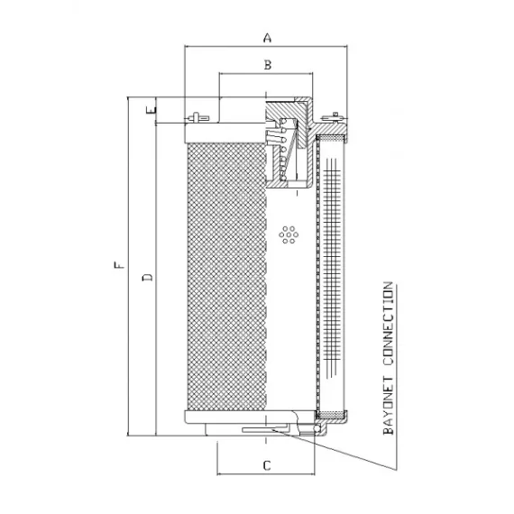 Filtrec RHR2600G10B/2 hidraulika szűrő